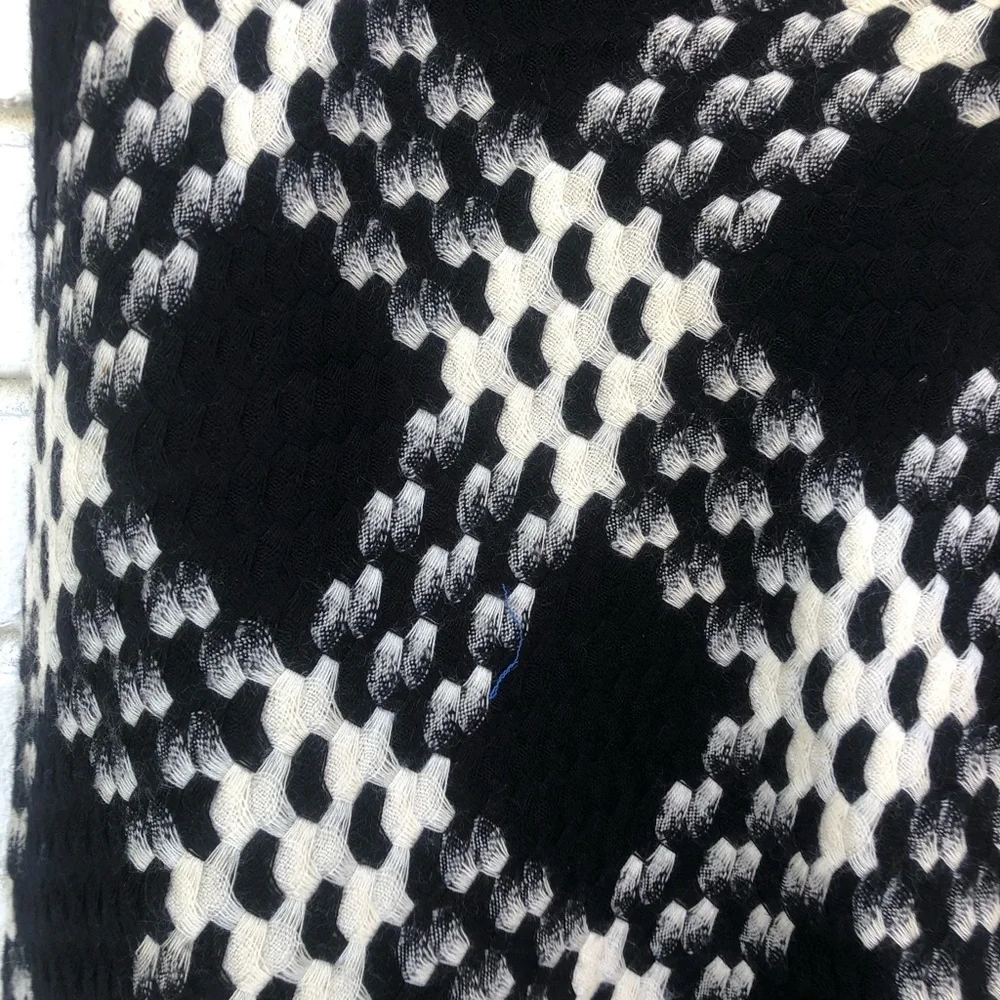 Y2K Express lambswool check flared midi skirt 9/10